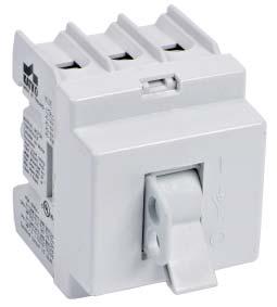 LOAD BREAK SWITCHES 16-125 A TOGGLE SWITCHES, KUE SERIES Compact size DIN-rail mounting Switch technology by means of silver contacts ensures safe and durable operation Available with adapter to