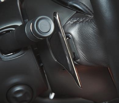 Use the paddles to manually shift the transmission. If current vehicle speed is too high or too low for the requested gear, the shift will not occur. See Driving and Operating in your Owner's Manual.
