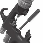 Clean air valve bores in gun body with the brush supplied in the kit. 7. Place new rear seal onto Service tool; grooves must fit in service tool form.