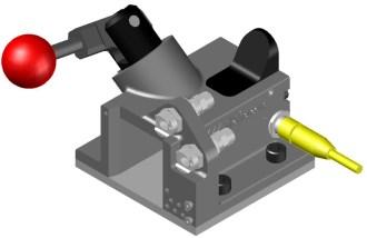 Universal Tooling Receiver Utilizes anti-rotational (square design) tooling receivers and adapters which also provides generous clearance for quick tooling changeover.
