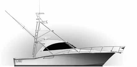 Specifications Engines 40 Hardtop E EXPRESS Length Overall with bow Pulpit... 42 10 Hull Length................... 40 2 Beam........................ 15 9 Draft......................... 3 5 Transom Deadrise.