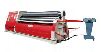 Hydr. plate bending machine type AHK Quality Made in EU AHK 25-10 AHK plate bending machines are hydraulic 3-roll machines with fully welded steel frame (St-52) and asymmetrical rolls enabling