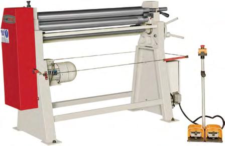 Plate bending machine type AS-M Quality Made in EU Swiveling top roll AS-M plate bending machines are modern and robust 3-roll machines for plate- and cone bending up to 5 mm sheet thickness.