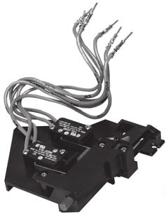 Up to 6a/6b auxiliary individual dedicated contacts are available for customer use to indicate if the breaker is in the OPEN or CLOSE position Mechanical Trip Indicator Flag.