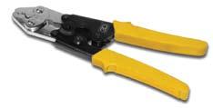 Hand Crimping Tool - 3D-17 EN 19 made jaw Ratchet mechanism for quick locking and unlocking Spring steel handles to give strength and durability to the tool.