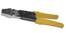 Hand Crimping Tool - 3D-41 The jaws are made from cast EN-19. The ergonomic grips are made from polypropylene Spring steel handles to give strength and durability to the tool.