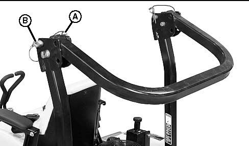 To adjust the seat front to back, push and hold the seat adjustment lever (A) away from the seat. 4.Slide forward or backward to desired position. 5.Release lever. Seat Height Adjustment 1.