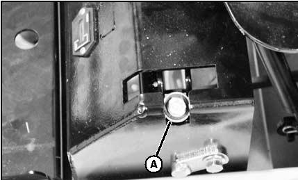 OPERATING Using the Choke Engage Choke: switch disengaged and the park brake locked to start the engine. Neutral Lock Position - Optional Over the Lap Levers Pull choke knob (A) out.
