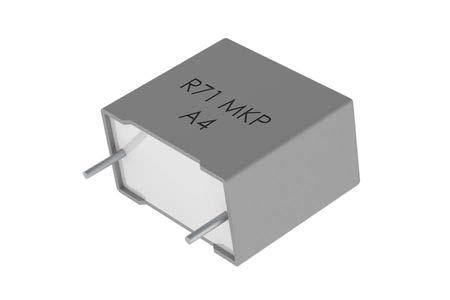 Polypropylene Pulse/High Frequency Capacitors R71 Single Metallized Polypropylene Film, Radial, SMPS PFC Applications Overview The R71 is constructed of metallized polypropylene film with radial