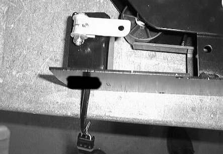 Position the directional pedal assembly in the machines operators compartment. 2.