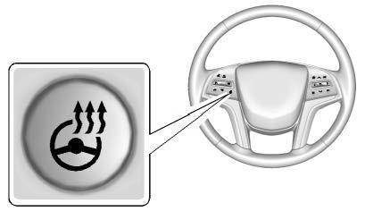 Do not adjust the steering wheel while driving. Heated Steering Wheel ( : If equipped, press to turn the heated steering wheel on or off.