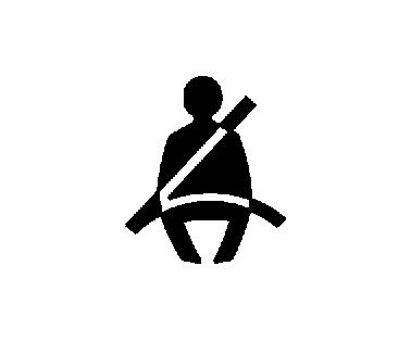 When the vehicle is started, this light flashes and a chime may come on to remind the driver to fasten their seat belt.