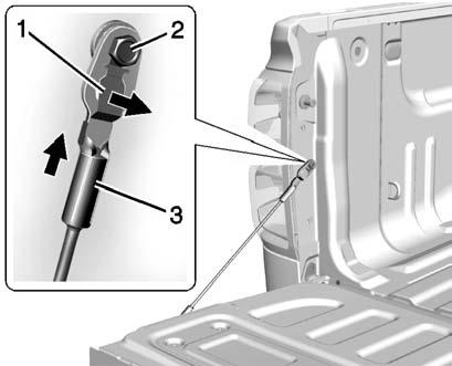 34 Keys, Doors, and Windows To shut the tailgate, firmly push it upward until it latches. After closing the tailgate, pull it back to be sure it latches securely.
