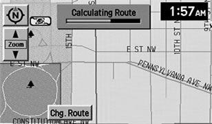 Entertainment Systems Route calculation Once the route criteria is selected, the navigation system automatically calculates the selected destination.