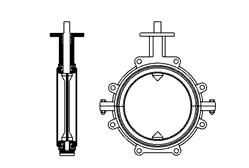 BUTTERFLY VALVES LUGGED OR SINGLE FLANGE BUTTERFLY VALVE Nominal Size DN NOTES 1.