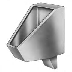 8200 S/S blowout jet straddle type urinal. Features four wall flushing. Fully enclosed P-trap.