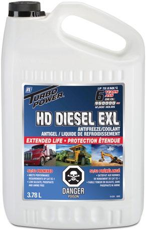HD DIESEL EXL EXTENDED LIFE HD Diesel Extended Life Antifreeze/Coolant is a hybrid technology product that is OEM approved and specially formulated to protect all coolant system metals and provide