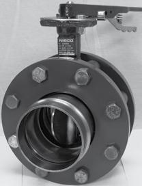 NIBCO Press System Butterfly Valves Sizes 2 1/2" through 4" MATERIAL LIST PART SPECIFICATION 1. Stem Stainless Steel ASTM A 582 Type 416 2. Collar Bushing Brass ASTM B 124 3. Stem Seal EPDM Rubber 4.