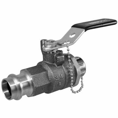 AHEAD OF THE FLOW Revised 2/13/2013 NIBCO Press System Bronze Ball Valves Two-Piece Body Full Port Bronze Trim Blowout-Proof Stem 3/4" Hose Connection w/cap and Chain 250 PSI/17.