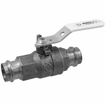 NIBCO Press System Lead-Free * Bronze Ball Valves Silicon Performance Bronze Two-Piece Body Copper Ends Full Port Blowout-Proof Stem Stainless Trim MSS SP-110 UPC-IGC-157 NSF/ANSI-61-8 Commercial Hot
