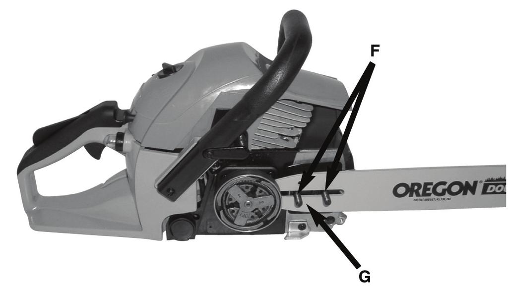 8 9 11 10 To install saw chain 1 Spread chain out in a loop with cutting edges (A) pointing CLOCKWISE around loop (Fig. 9). 2 Slip the chain around the sprocket (B) behind the clutch (C).