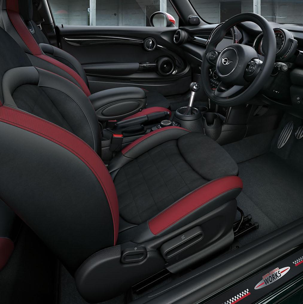 1 HIGH PERFORMANCE INSIDE. Every story starts somewhere but the best ones begin behind a John Cooper Works leather steering wheel (1).