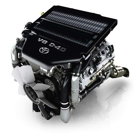 Powerful V8 engines The new Land Cruiser V8 is now available with a choice of two of the most powerful engines ever developed by Toyota.