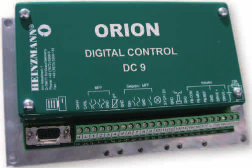 Speed control unit for small engines integrated in actuator OrION series ORION is a generation of