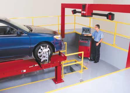 The Speed Bay incorporates Hunter s PN Four- Wheel Alignment Pit Rack, a virtually maintenance-free design and the quickest and easiest way to get a vehicle to service height.
