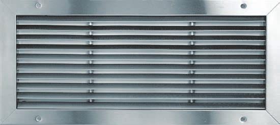 Intended to be incorporated into a conveniently serviceable primary return air system. Designed with easily removable grille for access and cleaning.