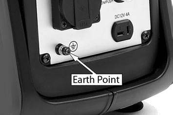 EARTHING WARNING: IT IS ADVISABLE TO PROPERLY EARTH YOUR GENERATOR BEFORE STARTING USING A WIRE AND A SMALL METAL EARTH SPIKE. THE WIRE AND EARTH SPIKE ARE NOT SUPPLIED WITH THE UNIT.