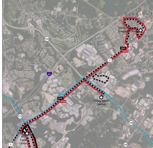 Chapter 6: Transit Plan Route 409 (409A and 409B) Towne Centre Laurel to