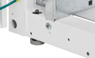 Casters and levelers Easy access to levelers;
