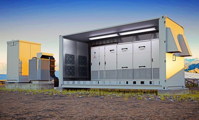 8 BROCHURE ABB SOLAR INVERTERS AND INVERTER SOLUTIONS FOR POWER GENERATION Central inverters Superbly cost-effective, for attractive return on investment 01 Inside view of ABB inverter station,