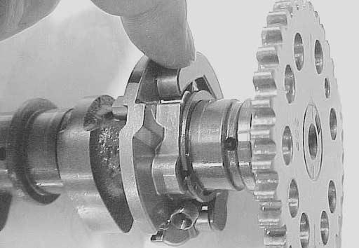 CAMSHAFT/AUTOMATIC DECOMPRESSION ASSEMBLY " Do not attempt to disassemble the camshaft/automatic decompression assembly. It is not serviceable.