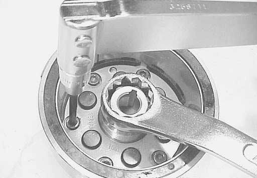 flange side A in the bearing faces to the rotor.