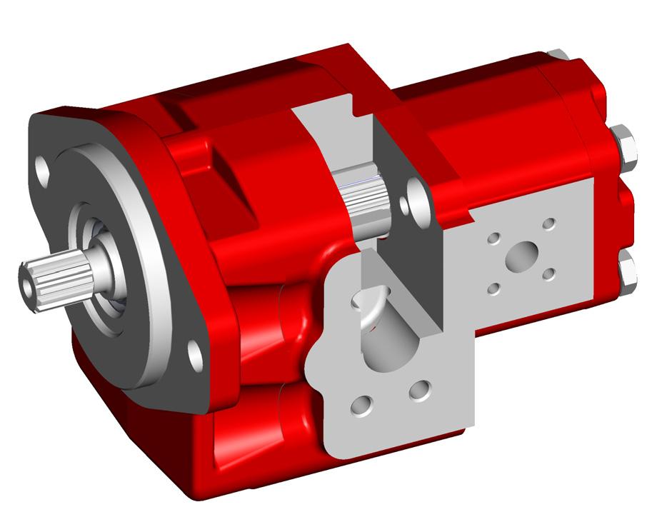 4.3 Multiple gear pumps: +AP212 cast iron + aluminium versions (Tandem pumps combination of group 3 with group 2 are possible for SAE-, SAE-C and European versions, too) Standard versions means