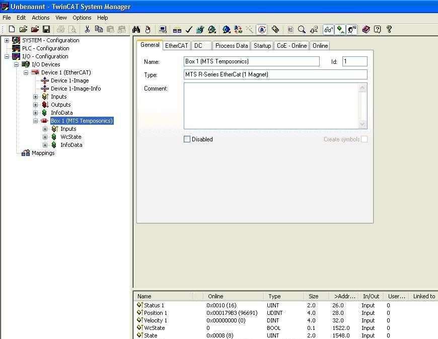 6.5 Setting up and parameterizing the sensor After adding the sensor as a box it can be set up and the parameters can be