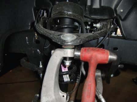 (Fig 2) FIG 4 Remove the sway bar end links from the sway bar. (Fig 3) Remove the tie rod end from the knuckle.
