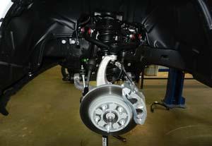 Torque the lower control arm mounts to 200 ft-lbs, the upper control arm mounts to 120 ft-lbs, the