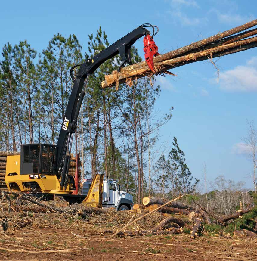 Cat knuckleboom loaders are known for superior multifunction capability, excellent visibility and heavy-duty booms and structures.