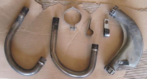 Dnepr MT-11 / MT-16 Exhaust System (650 cc) Collector (Receiver) for 2-into-1 System Notice the Slight Bulging, to Aid in Attachment Using the Muffler Nut Description Part # MT-11 MT-16 Exhaust Pipe