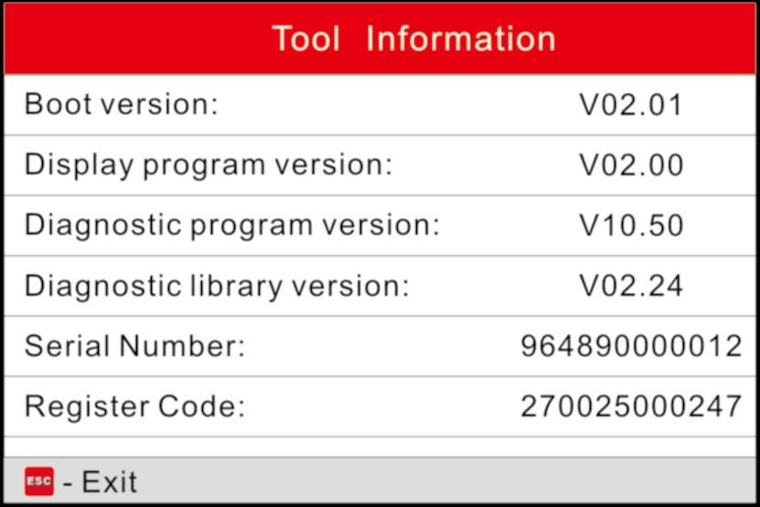 Figure 7-5 Press [ ] to return to the previous screen. 7.4 Tool Information In Figure 7-1, select [Tool Information] and press [ information of CRP123.