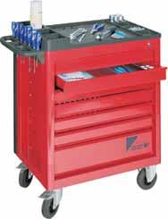 wheels Ø 125 mm, 2 swivel castors with total brake, load capacity 300 kg T Drawers with