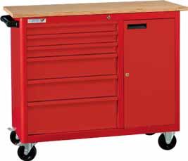 66070 MOBILE WORKBENCH T Drawer block with 6 drawers, facing