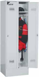 CLOTHES LOCKERS SERIES 53 T Basic equipment: Base, reinforced doors, separately lockable with latch,