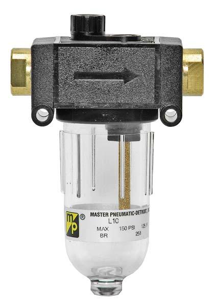 SENTRY Modular L Models Lubricators Port Sizes: /8, /; Tube Fittings S Modular assembly and mounting. S Threaded ports or quick-connect fi ttings for tubing up to mm in diameter. S Wick-feed design.