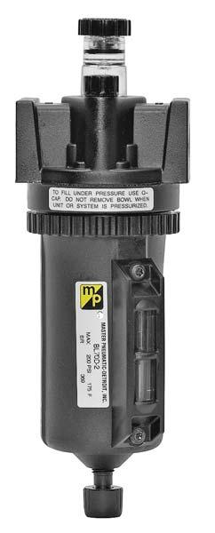 GURDSMN II Modular L7D Models Lubricators Port Sizes: /, /8, / S Modular or inline mounting. S luminum bowl with clear nylon sight glass. owl can be rotated for easy readability.