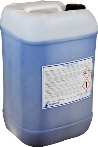 Stromme Rust Remover Product No. 3205-31126 Stromme Rust Remover is an acid detergent concentrate used for the removal of rust residues from deck paint.
