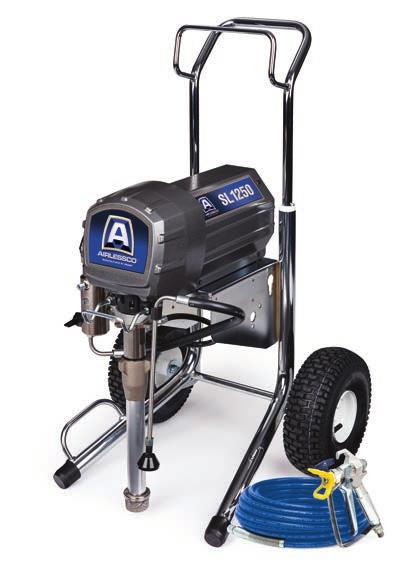 SL & TS SERIES ELECTRIC AIRLESS PAINT SPRAYERS FOR RESIDENTIAL/MEDIUM COMMERCIAL & LIGHT INDUSTRIAL USE Ultra-durable, this electric sprayer is designed for contractors who handle a high volume of